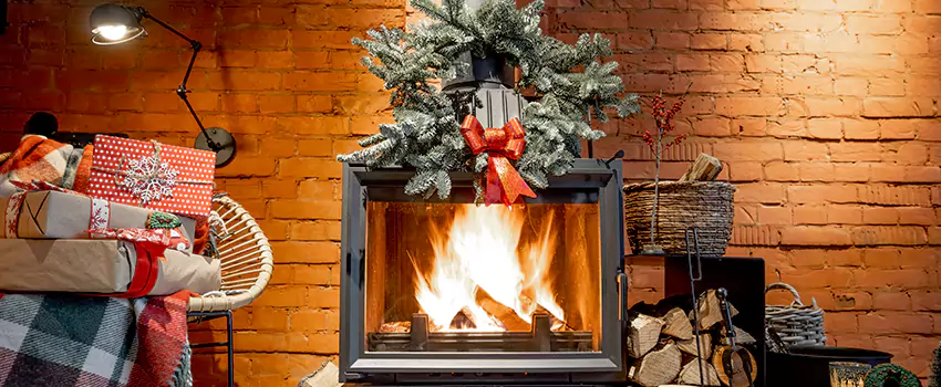 Travis Industries Linear Gas Fireplace Installation in Olive, California